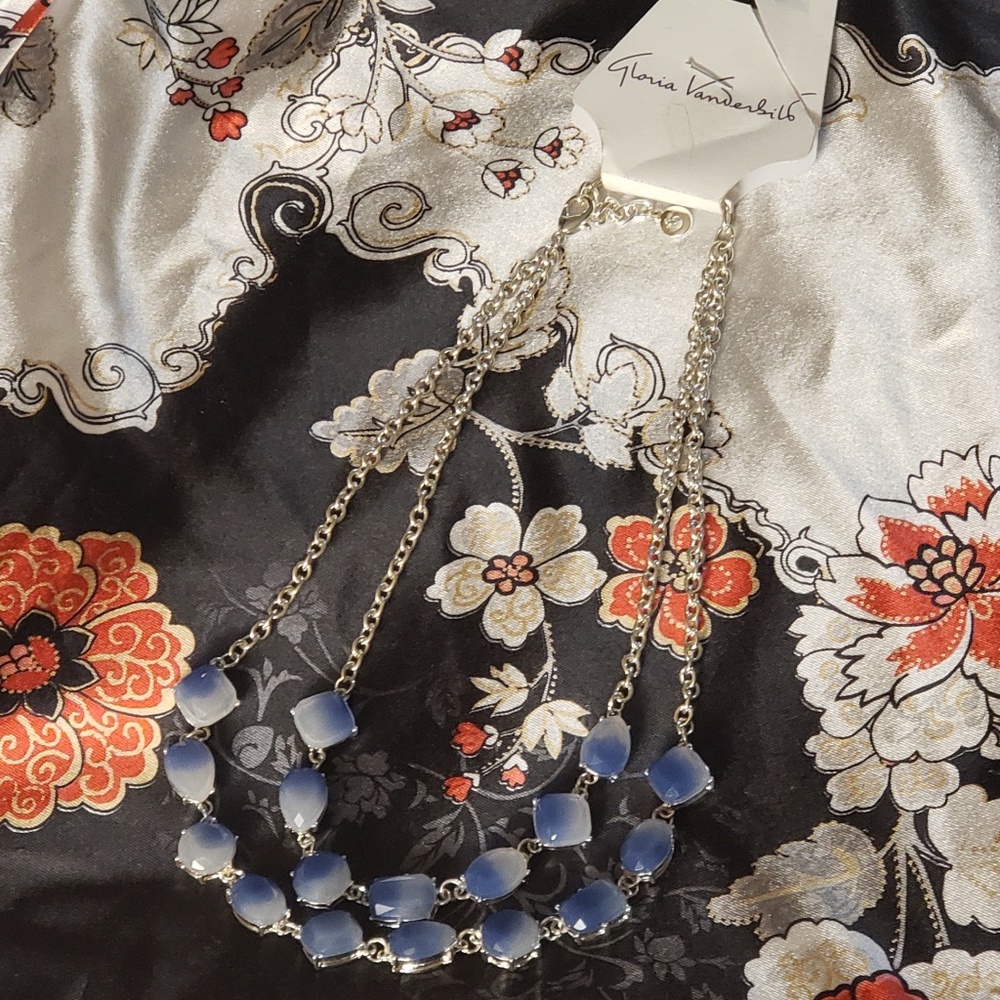 Gloria Vanderbelt  double chain necklace